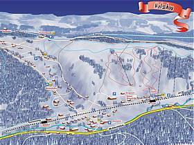 3D-Karte für die Skiregion Holzhau